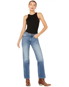 Wrangler Women's Medium Wash Bandit Wrancher Mid Rise Bootcut Denim Jeans - 112358197