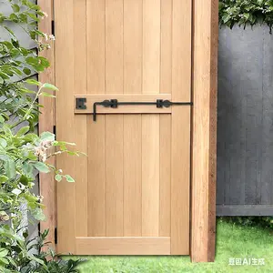 2PCS Heavy Duty Cane Bolt Gate Drop Rod 24/36 Inch Metal Stopper for Wooden Fences Gates Doors Ground Fixing