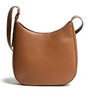 Vera Bradley Women's Outlet Faux Leather Hobo Convertible Crossbody Bag Roasted Pecan