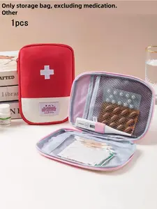 Multifunctional Travel First Aid Bag, Portable Medicine Bag for Storing Bandages & Cotton Swabs, Ideal for Outdoor Activities, Emergency Gear
