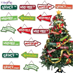 Christmas Tree Decorations - 16Pcs Grinchs Christmas Tree Hanging Ornament Holiday Xmas Grinchs Grinchs Christmas Decor Gifts