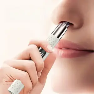 Portable Electric Nose Hair Trimmer for Men and Women, No Pulling Compact USB Rechargeable Trimmer, Suitable for Nose, Eyebrow and Ear Hair Trimming