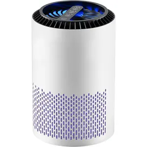 Air Purifiers for Bedroom Home, Air Purifier For Smoke Pollen Dander Hair Smell Air Cleaner with Sleep Mode Speed Control For Bedroom Office, MK01- White(Available for California)