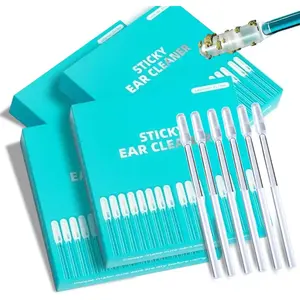 Earwax Removal Tool Set, Earwax Remover, Small Size 24/96 Pieces Sticky Ear Cleaning Stick, Safe for Adults and Children, Reusable Ear Cleaners