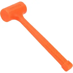 4 lb  Blow Hammer, Spark and Rebound-Resistant Rubber Mallet with Non-Slip Grip, Non-Marring Design