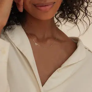Dainty Stainless Steel Choker with A-Z Letters for Women & Teens, Perfect for Daily Wear & Parties,necklace jewelry chain name  necklace jewelry  lovers simple  necklace