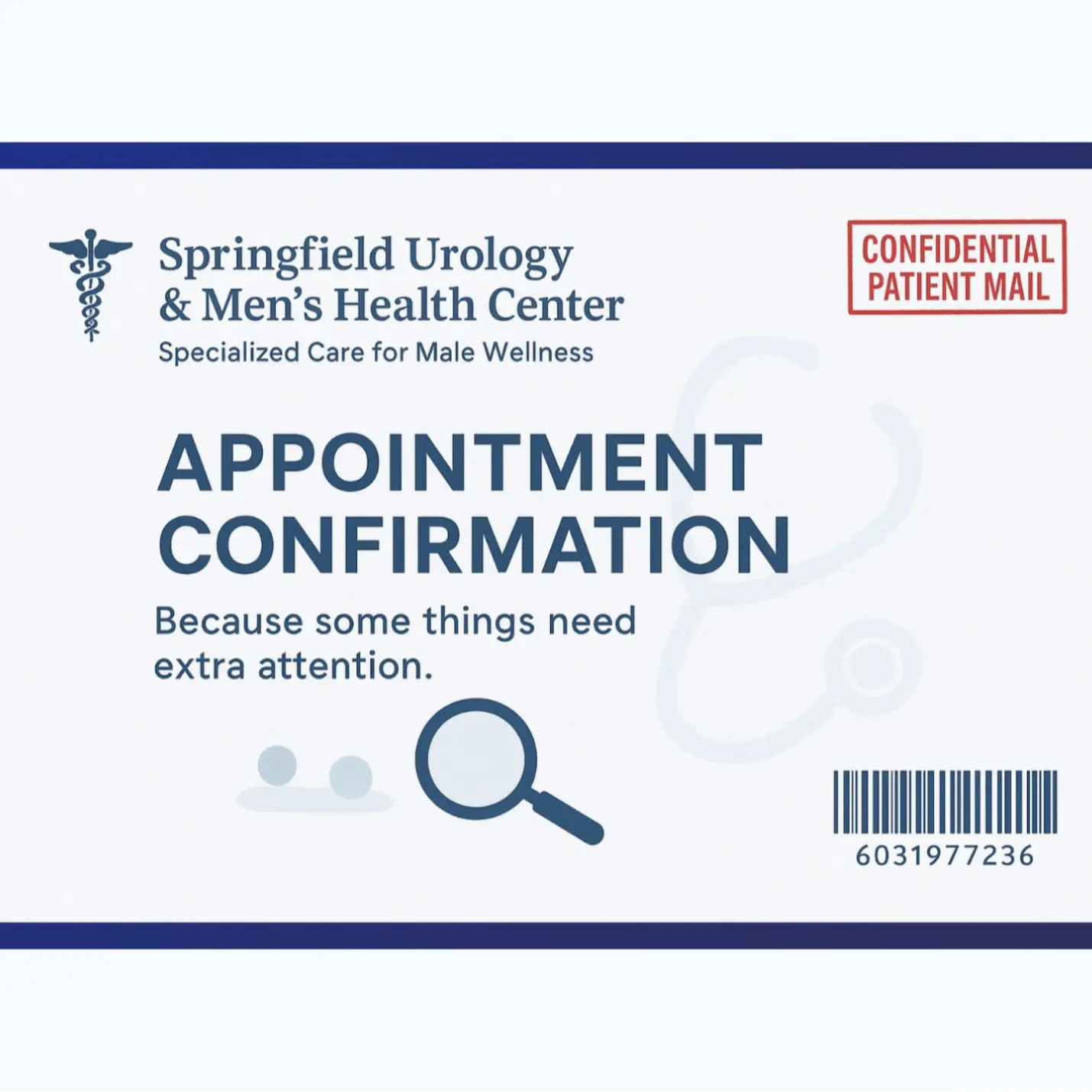 Anonymous Medical Urology-Themed Funny Tiny Balls Prank Printed Card - Gotprint Anonymous Mail Novelty Gag Toy for Birthdays, Coworkers
