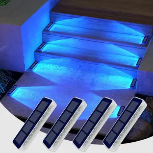 Solar Outdoor Step Light, Waterproof Solar Light, Outdoor Solar Step Light, Waterproof Solar Decorative Light For Outside Stair, Stair, Deck, Pathway, Outdoor Solar Lights