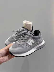 PU Sneakers for Ages 2-14, Breathable Mesh Sports Shoes, Lightweight Comfort, Casual Style, Non-Slip Sole, All Seasons