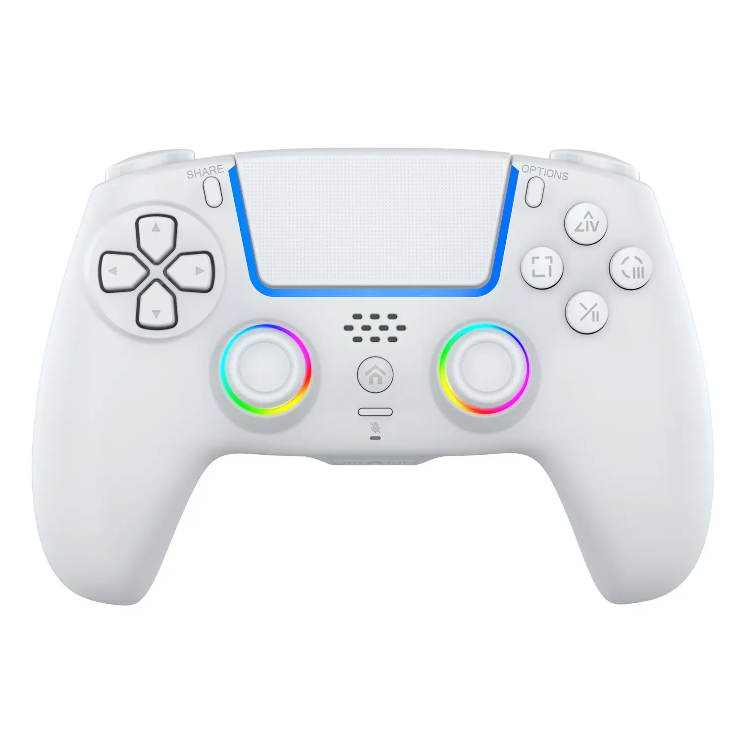 Hot Holiday Gamer Gift! Anti-Stick Drift Hall Effect Wireless PS5/PC Controller with RGB, Turbo & 3.5mm Audio Jack.