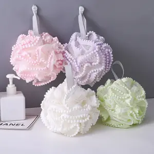 Soft Exfoliating Bath Sponge, 1 Piece Non-scent Bath Sponge for Men and Women, Bathing Accessories for Home Bathroom and Travel, Exfoliating Shower Scrubber, Bathroom Accessory