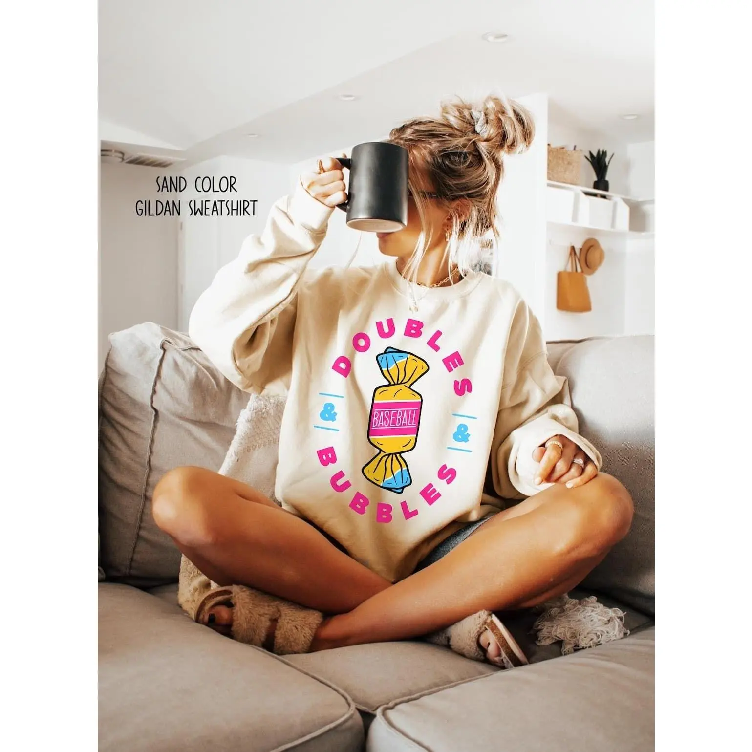 [Sale off up to 50%] Baseball Sweatshirt Women, Baseball Shirt, Doubles and Bubbles Shirt, Baseball Mom Shirt, Game Day Outfit, streetwear graphic tee