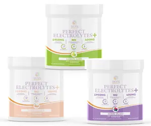 Perfect Electrolytes+ Sugar-Free Electrolyte Powder for Hydration & Energy | 3-Flavor Bundle with Sodium, Potassium & Magnesium | White Peach, Lemon Lime, Berry Blast