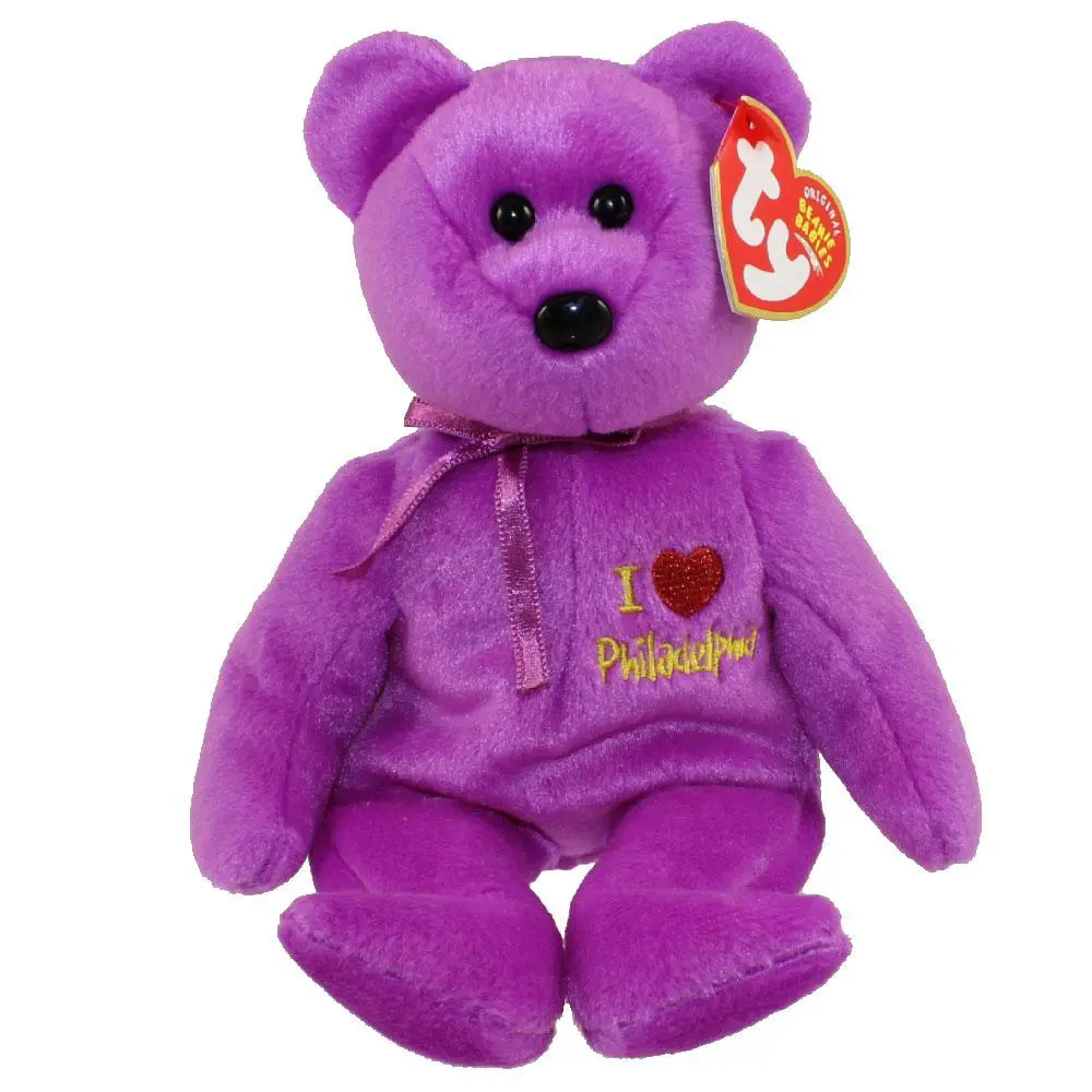 TY Beanie Baby - PHILADELPHIA the Bear (I Love Philadelphia - Show Exclusive) (8.5 inch) (2004) MWMTs