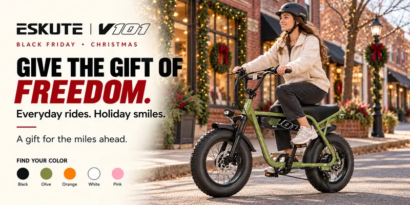 ESKUTE V101 fat tire electric bike overview
