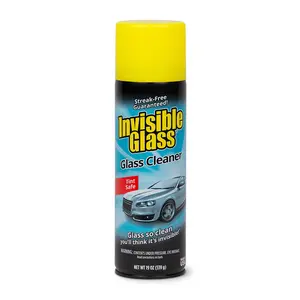 Invisible Glass Aerosol Glass Cleaner, Foaming Windshield Spray, Tint-Safe, Streak-Free, Ammonia-Free, 19 oz