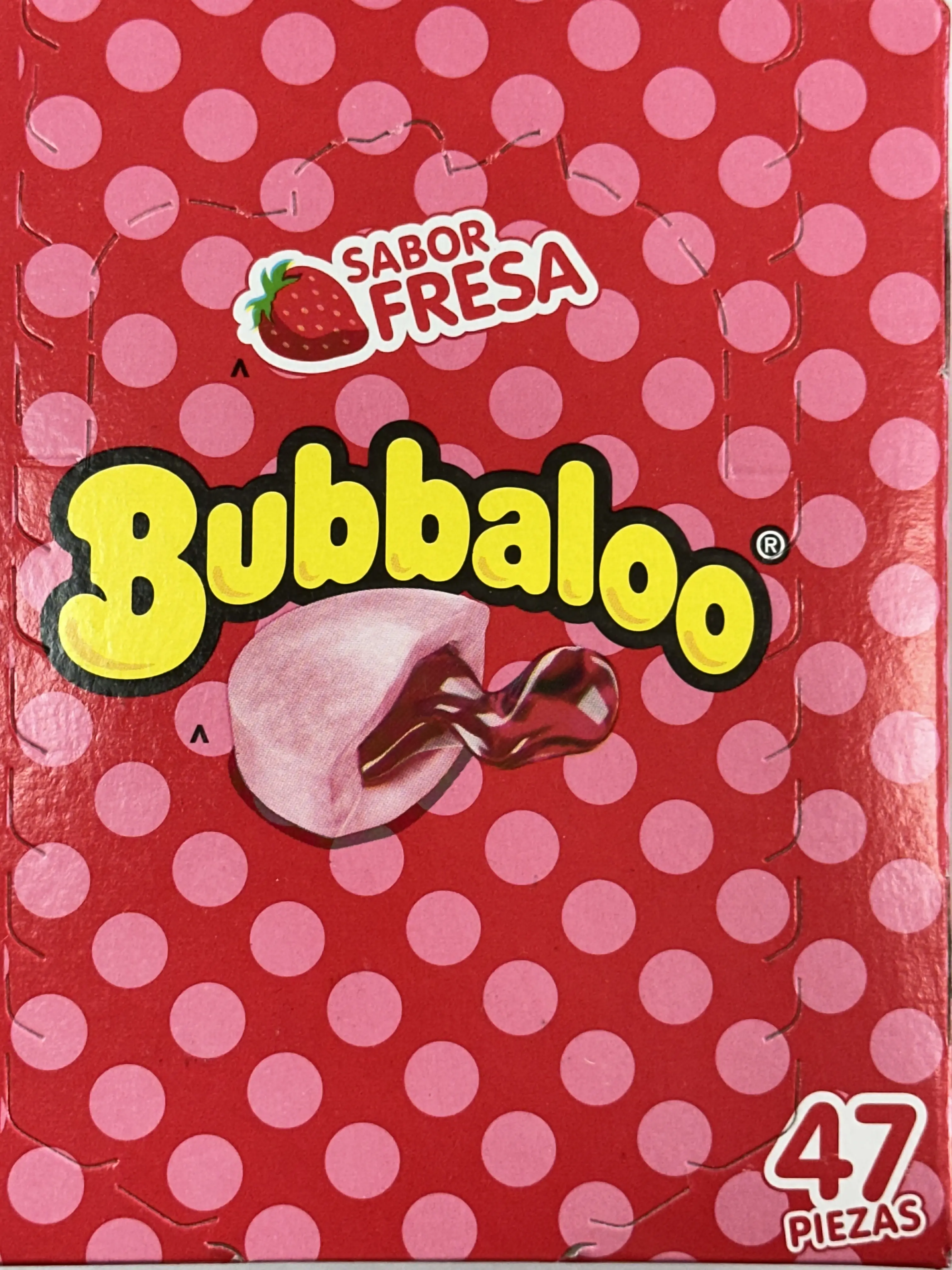 Chewing gum strawberry flavored fresa goma de mascar