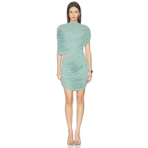 Deme by Gabriella The Alenna Dress in Pale Teal