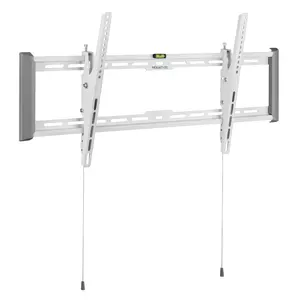 Mount-It! Ultra-Slim White TV Wall Mount Heavy Duty for 43"-90" TVs up to 165 lbs with 1.9" Profile & 4°/-10° Tilt Range - TV Wall Mount