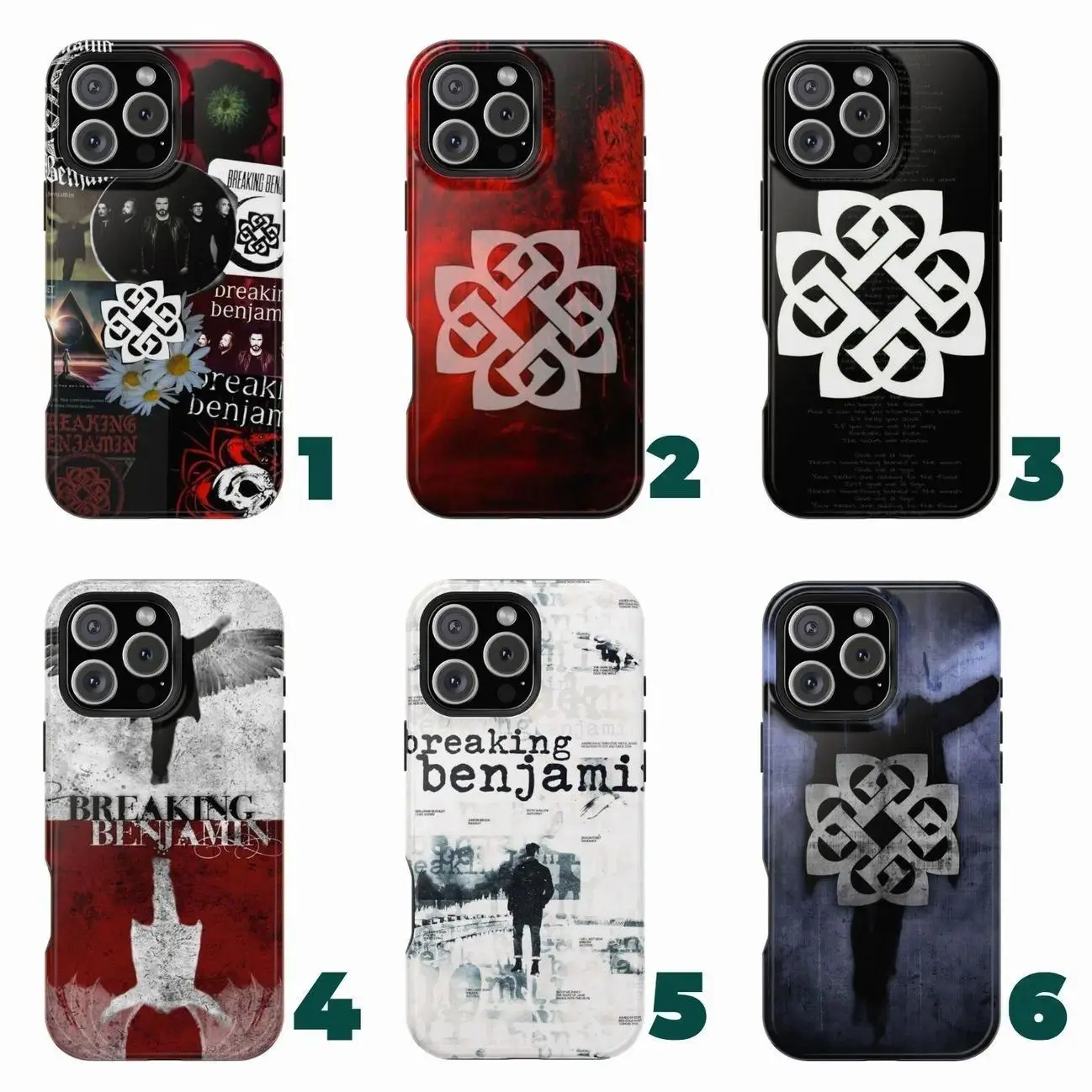 Breaking Benjamin Phone Case – Alternative Metal Band Aesthetic, Phobia & Dear Agony Albums, Rock Fan Gift Suitable for iPhone 17-11 Pro Max/Plus and  Samsung Galaxy S23-25