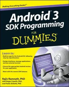 USED Book - Android 3 SDK Programming For Dummies by Rajiv Ramnath (Paperback) - english