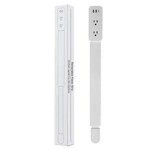 Outlet Extender Stick - Features USB-A, USB-C and 2 AC Outlets, Extends 22"-34", Rotates 180° Access Hard-to-Reach Outlets, Wall Plug Power Socket Expander Nightstands, Sofa, Desks and More