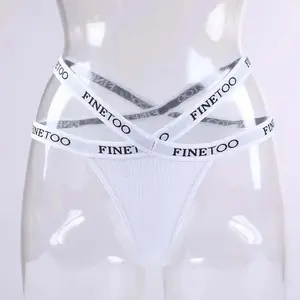 3PCS/Set Cross Strap G-String Cotton Panties Women Sexy High Waist Women's Panties Waisted Panty