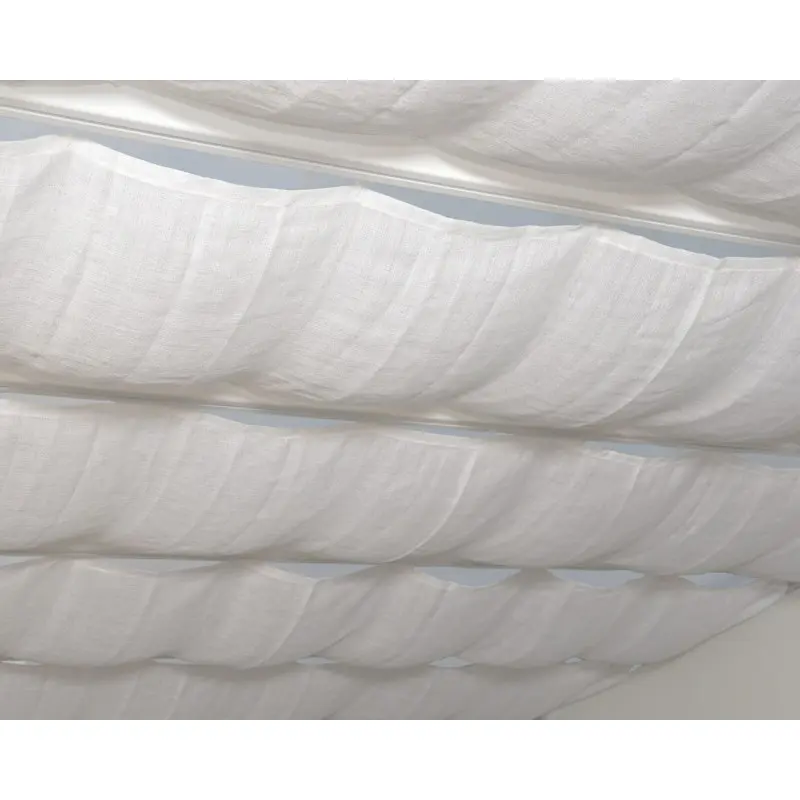 Palram-Canopia HG1072 Rectangular 10x14 ft. White Patio Cover Blind Shades - Simple Look Outdoor Furniture Accessory