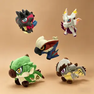 Cute Dragon Plushies - Soft Kawaii Mizutsune Lucent Nargacuga Silver Rathalos Rathian Glavenus Dolls - Adorable Wyvern Stuffed Animals Plush Toys