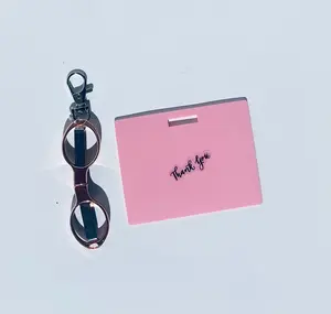 Horizontal Erasable Badge with Mini Scissors