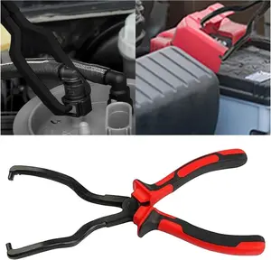 Fuel Line Plier – Quick Disconnect Release Removal Tool, Universal Hose Clamp Clip Pliers for Petrol Pipe Repair, Automotive Tool for Most Cars (Red)