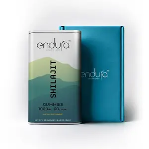 Endura Himalayan Shilajit Gummies 1000mg 60 Count Dietary Supplement