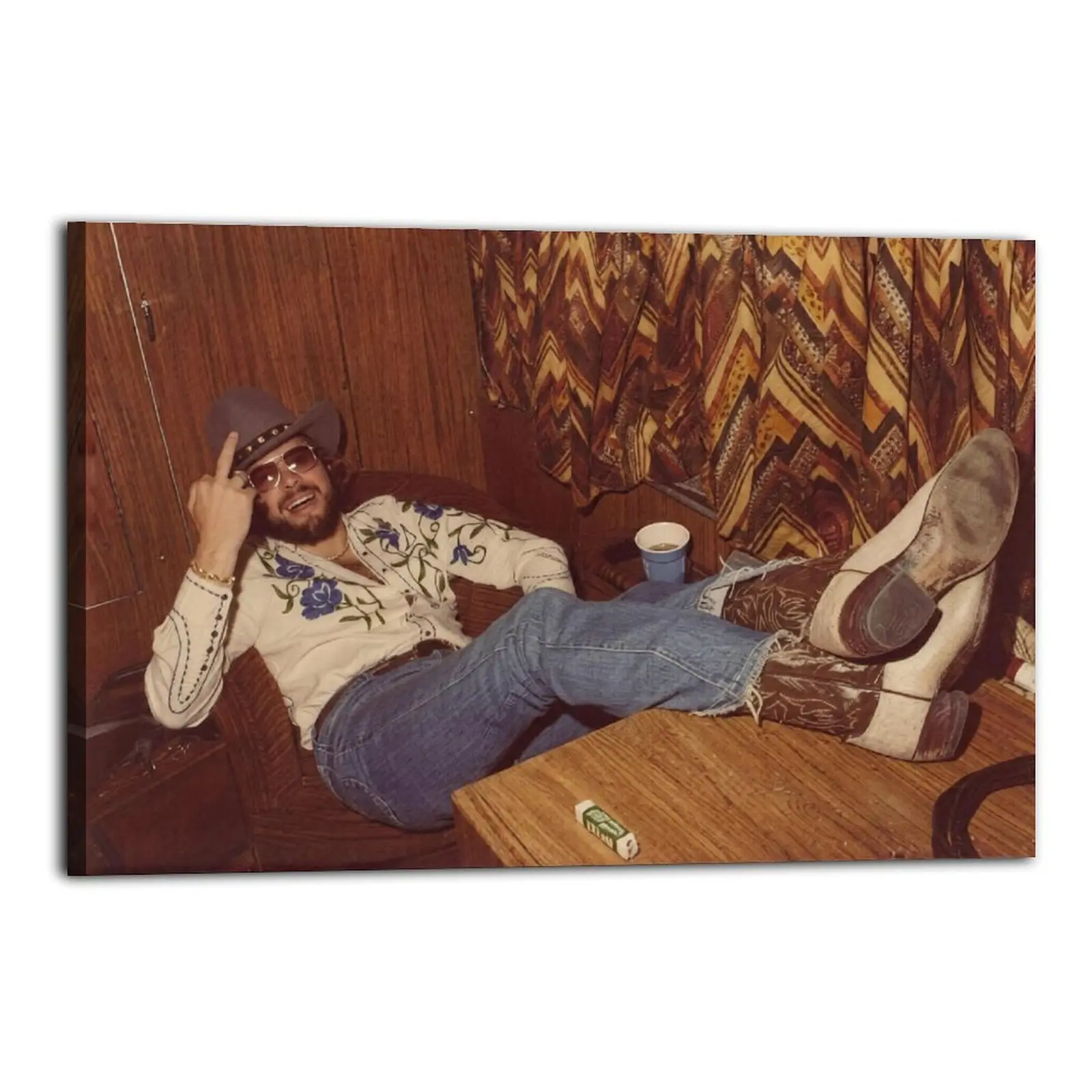 Hank W Middle Finger Art Painting Decorative Classic Poster Art Wall Art Oil Painting Art Canvas Poster Decorative Painting Porch Living Room Art Decoration
