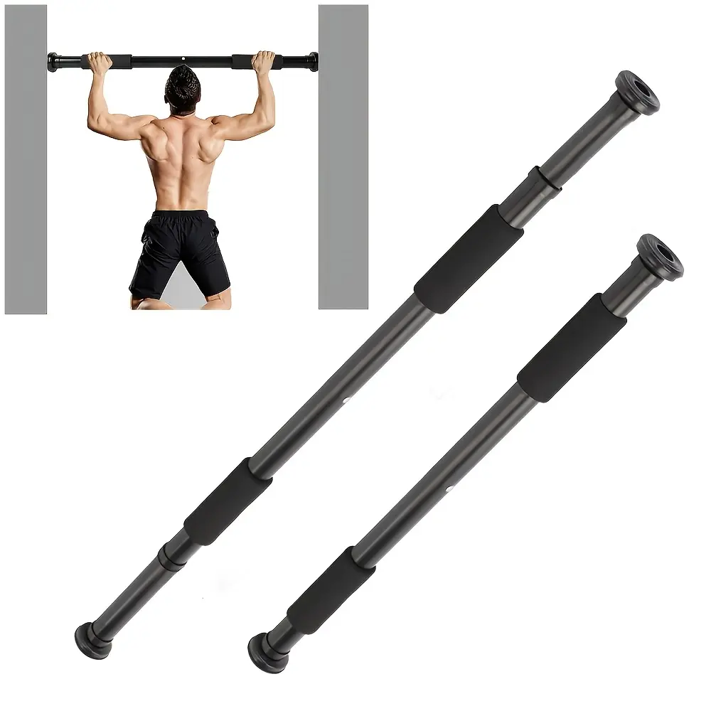 Unisex Adjustable Non punching Door Frame Pull up Rod Indoor Wall mounted Fitness Equipment Suitable for Fitness Training and Self weight Training Fitness Equipment