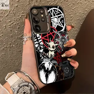 The Skull And Pentagram Design Is Suitable for Samsung Galaxy S25ULTRA, S24PLUS, S23FE, S21PRO, S22, A03S, A05S, A14, A31, A53, A34, A10, A04E, M04, A33, A35, A55, A72, A71, A70, A22, A16, A06, A20S, A54, As Well As Iphone 16, 16Pro, 16Promax, 16Plus, 15/