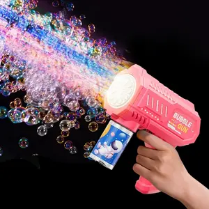 10-Hole Automatic Bubble Machine with Lights, Party Bubble Machine, Best-Selling Electric Kids Handheld Bubble Gun Stick, No Battery Included, Unisex