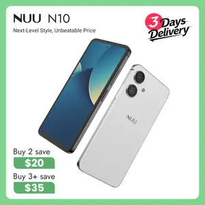 NUU N10 Unlocked Android 15 Phone - 6.6" 90Hz HD+, 8GB (4GB+4GB Virtual) RAM / 128GB, 5000mAh - Premium Metal Design - - US Warranty