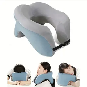 Adjustable Neck Pillow - Suitable for flights, self-driving trips and offices. This travel neck pillow can provide support for the neck and help the head maintain a natural posture. This neck pillow can easily adjust the tightness of the straps