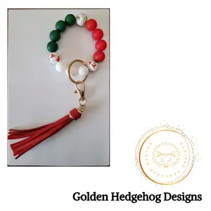 Christmas Wristlet Keychain