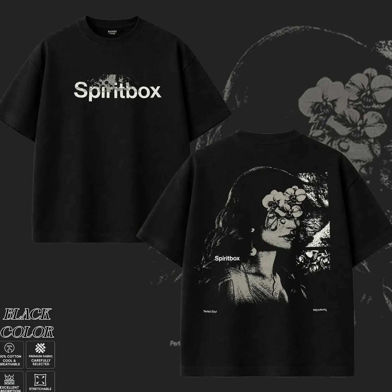 Spiritbox Band T-Shirt , The Band Spiritbox Graphic Tee, Modern Metalcore Shirt, Dark Aesthetic Artwork Shirts, Heavy Alternative Metal Merch, Gift for Metal Music Lovers, Merch for Men & Women 7NS