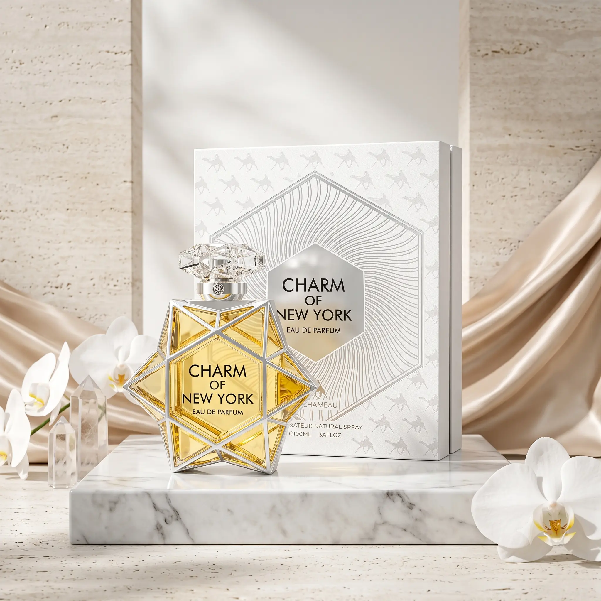 Charm of New York Eau de Parfum | Women's Floral Woody Musk Fragrance | Luxury Perfume | 85ml