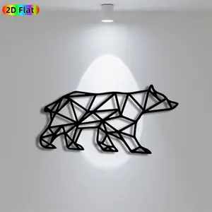 1pc Avant - Garde Bear Metal Wall Art, Avant - Garde Bear Statue Mural, Iron Craft, Perfect for Living Room, Garden, Zoo Corner Decor, Intricate Craftsmanship, Artistic Metalwork, Christmas Decor, Ideal Gift for Nature Lovers