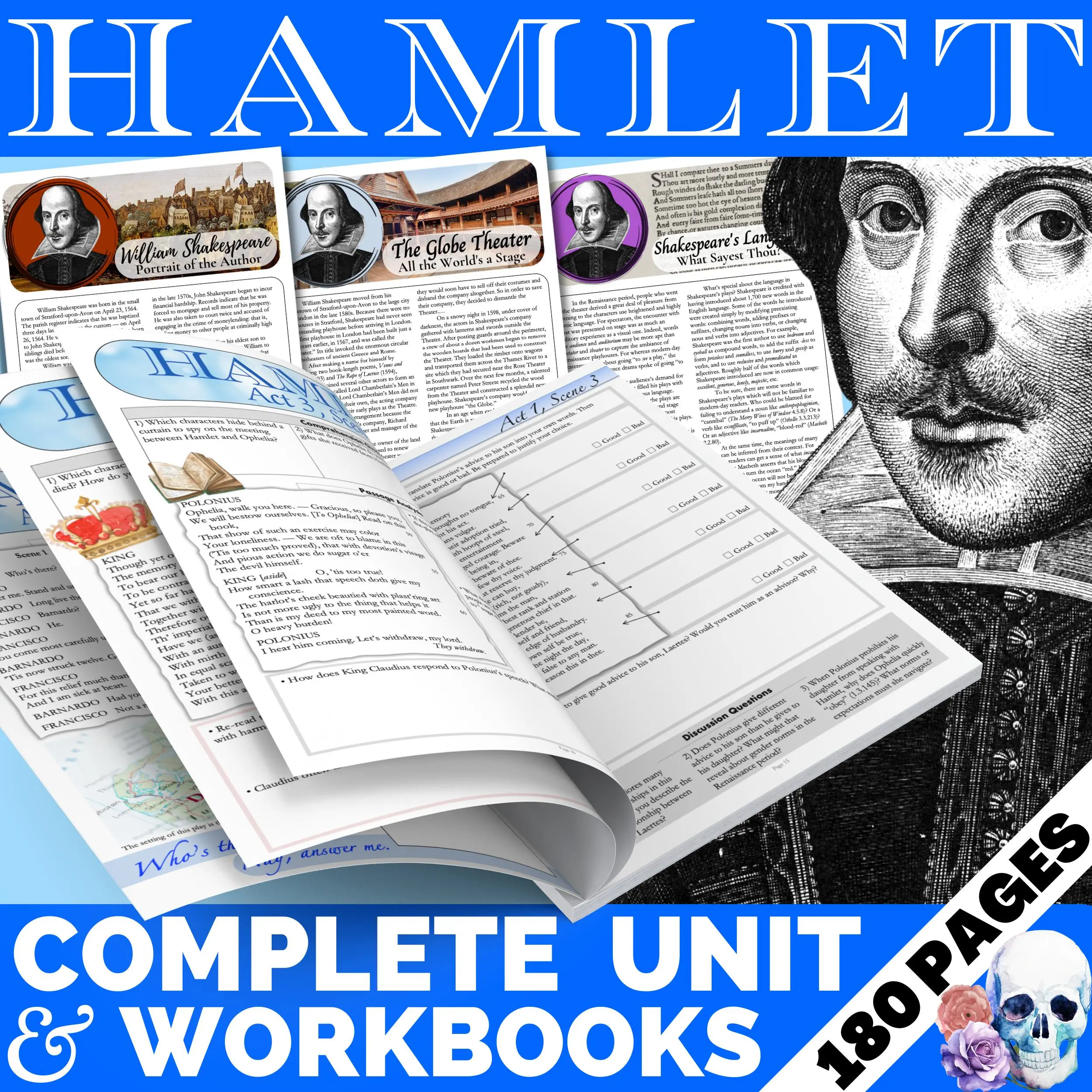 Hamlet | Complete Teaching Unit with Workbook & Answer Key