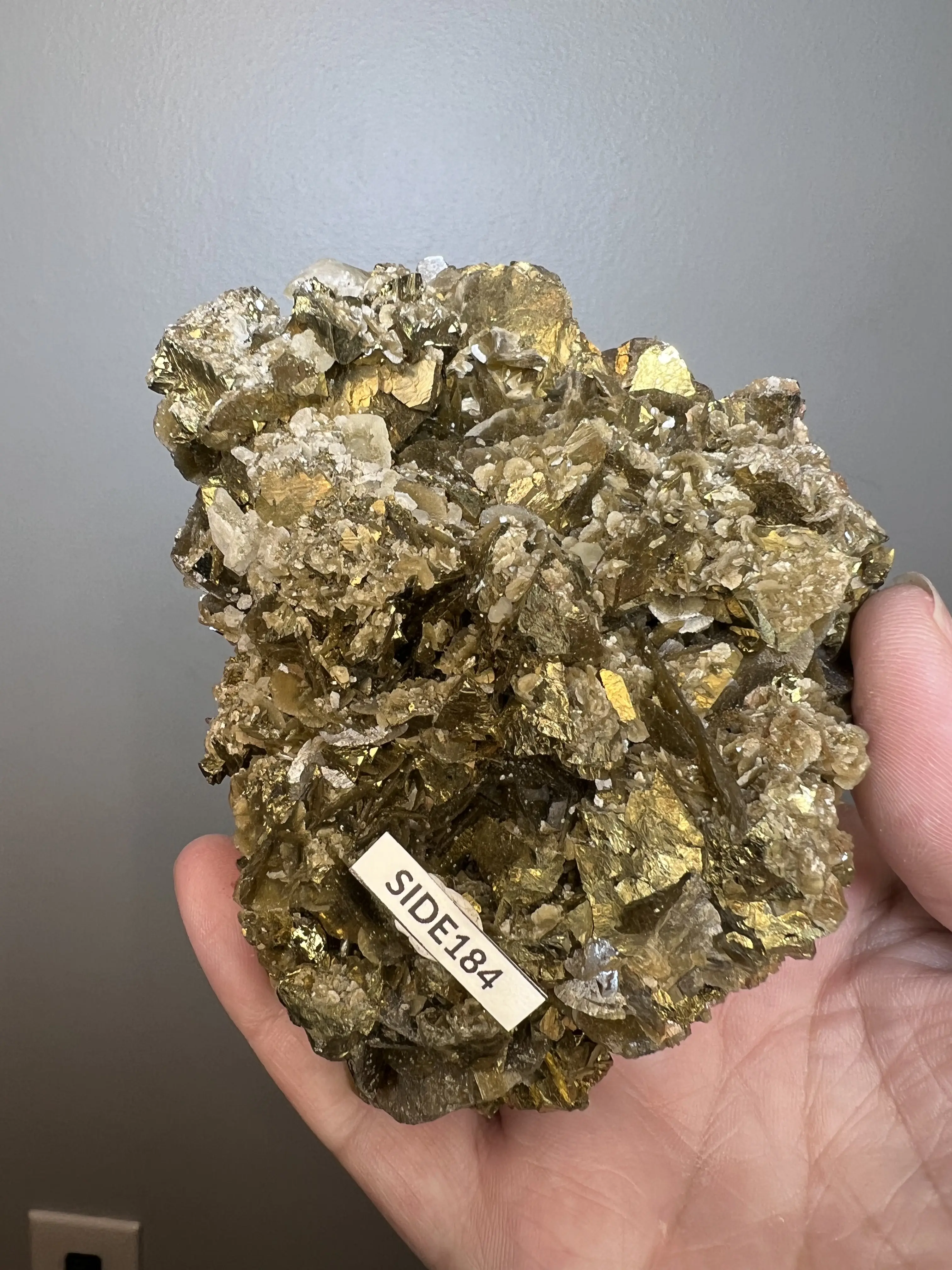 Chalcopyrite and Siderite Clusters -Kaiwu Mine in Ghizou China