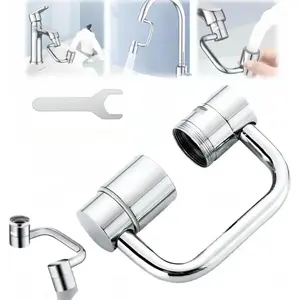 1080° Universal Faucet Extender | 2 Water Modes Anti-Splash Design | Tool-Free Install | Must-Have for Kitchen Sink, Bathroom & Home Use