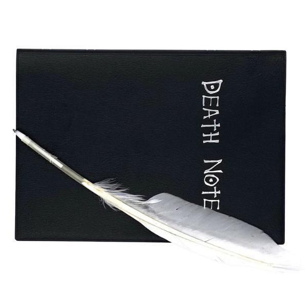 Death Note Cosplay Notebook with Feather Pen and Bookmark