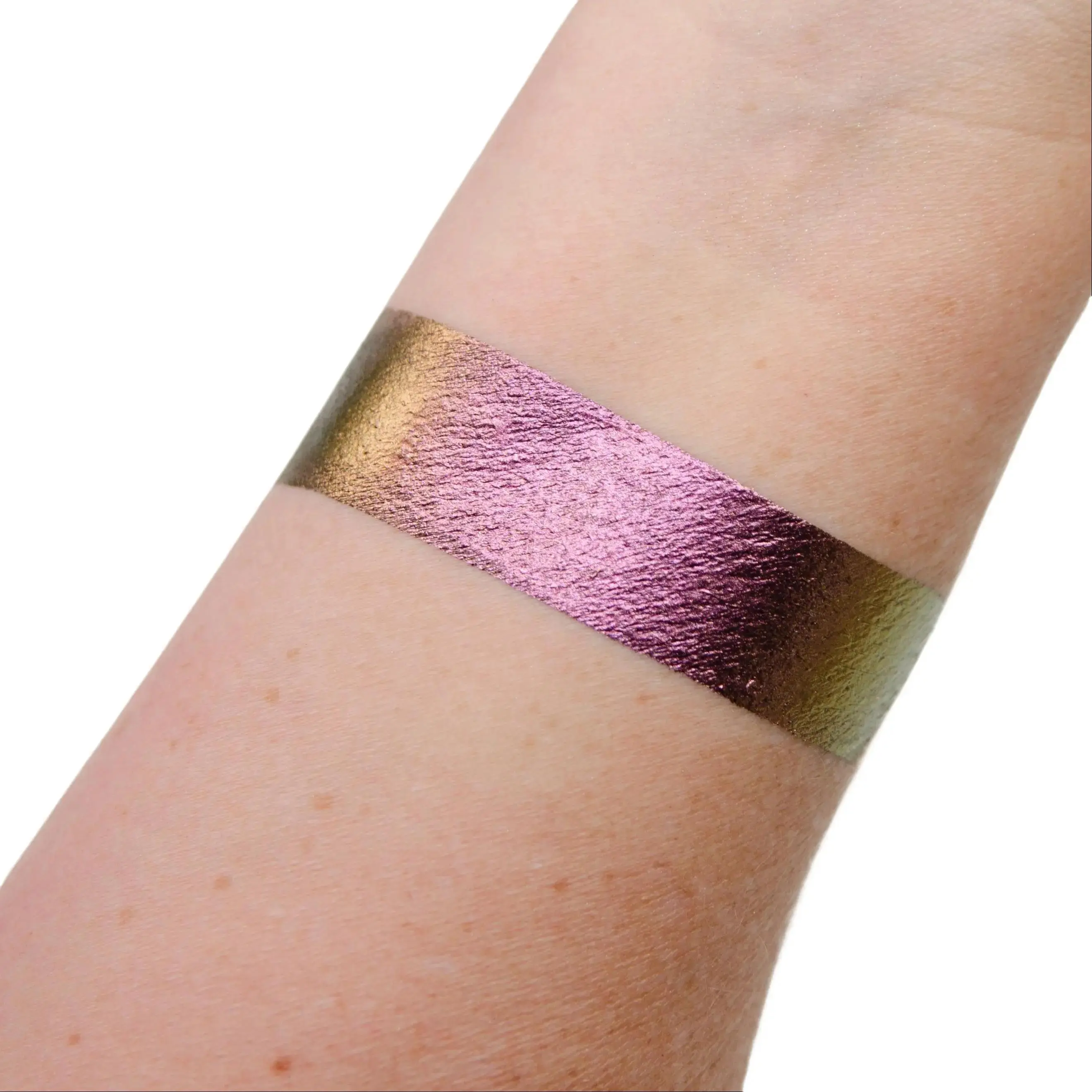 Flamethrower Cream Liquid Eye Shadow with Shifts of Gold, Green, and Raspberry