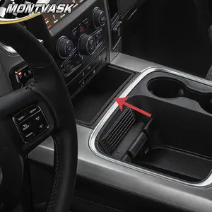 CROSSDESIGN All Length Front Center Console Mat Fit For DODGE 2015-2019 RAM 1500 Replacement