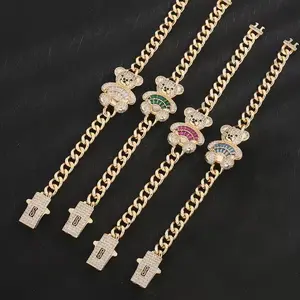 Women's Teddy Bear Bracelet, Original, Cute, Animal, Engagement Gift, Wholesale, 19cm