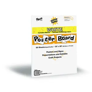 Pacon Corporation  Super Value Poster Board All White